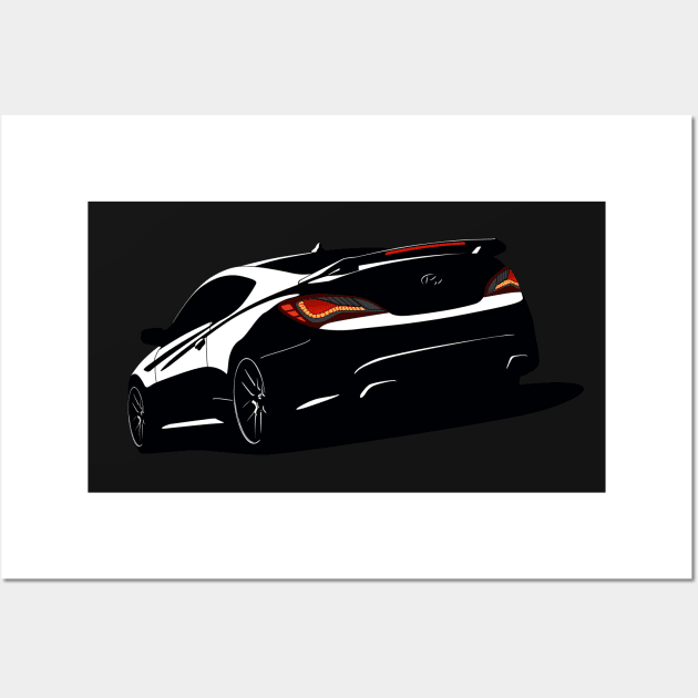 Genesis Coupe Wall Art by AutomotiveArt